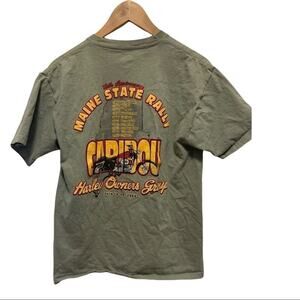 Motorcycle biker tee Maine rally Harley owners